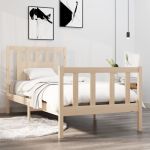 Cadru de pat single, 90x190 cm, lemn masiv GartenMobel Dekor