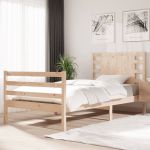 Cadru de pat single, 90x190 cm, lemn masiv de pin GartenMobel Dekor