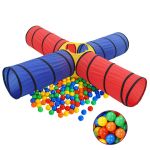 Cort de joacă pentru copii cu 250 bile, multicolor GartenMobel Dekor