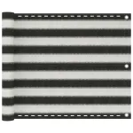 Paravan pentru balcon, antracit și alb, 75 x 500 cm, HDPE GartenMobel Dekor