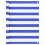 Paravan de balcon, albastru și alb, 90x300 cm, HDPE GartenMobel Dekor