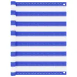 Paravan de balcon, albastru și alb, 90x400 cm, HDPE GartenMobel Dekor