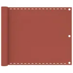 Paravan de balcon, cărămiziu, 75x600 cm, HDPE GartenMobel Dekor