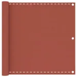 Paravan de balcon, cărămiziu, 90x400 cm, HDPE GartenMobel Dekor