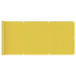 Paravan de balcon, galben, 75 x 500 cm, HDPE GartenMobel Dekor