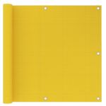 Paravan de balcon, galben, 90x500 cm, HDPE GartenMobel Dekor