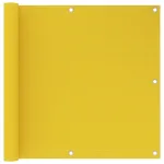Paravan de balcon, galben, 90x600 cm, HDPE GartenMobel Dekor