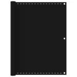 Paravan de balcon, negru, 120x400 cm, HDPE GartenMobel Dekor