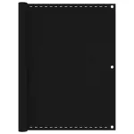 Paravan de balcon, negru, 120x500 cm, HDPE GartenMobel Dekor