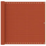 Paravan de balcon, portocaliu, 90x500 cm, HDPE GartenMobel Dekor