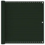 Paravan de balcon, verde închis, 90x400 cm, HDPE GartenMobel Dekor