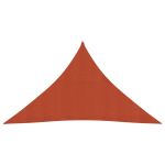 Pânză parasolar, cărămiziu, 3,5x3,5x4,9 m, HDPE, 160 g/m² GartenMobel Dekor