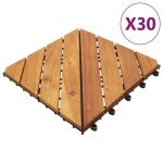 Plăci pardoseală, 30 buc., maro, 30x30 cm, lemn masiv de acacia GartenMobel Dekor
