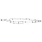 Țarc câini 36 panouri negru 100x50 cm oțel vopsit electrostatic GartenMobel Dekor
