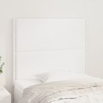 Tăblii de pat, 2 buc, alb, 80x5x78/88 cm, piele ecologică GartenMobel Dekor