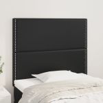 Tăblii de pat, 2 buc, negru, 80x5x78/88 cm, piele ecologică GartenMobel Dekor