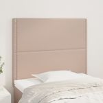 Tăblii de pat 2 buc, cappuccino 100x5x78/88 cm piele ecologică GartenMobel Dekor