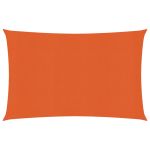Pânză parasolar, portocaliu, 2,5x4 m, HDPE, 160 g/m² GartenMobel Dekor