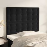Tăblii de pat, 2 buc, negru, 100x5x78/88 cm, catifea GartenMobel Dekor