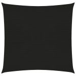 Pânză parasolar, negru, 2,5x2,5 m, HDPE, 160 g/m² GartenMobel Dekor