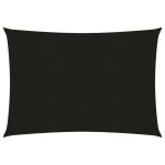 Pânză parasolar, negru, 2,5x4 m, HDPE, 160 g/m² GartenMobel Dekor