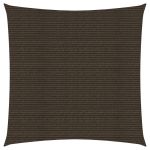 Pânză parasolar, maro, 3,6x3,6 m, HDPE, 160 g/m² GartenMobel Dekor