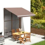 Pânză de rezervă pentru copertină, maro, 3x2,5 m GartenMobel Dekor