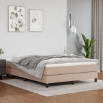 Cadru de pat box spring, cappuccino, 140x200cm, piele ecologică GartenMobel Dekor