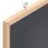 Tablă cu cadru din lemn masiv de pin negru 80x55 cm GartenMobel Dekor