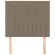 Tăblie de pat gri taupe 100x5x118/128 cm, material textil GartenMobel Dekor