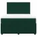 Pat box spring cu saltea, verde închis, 140x190 cm, catifea GartenMobel Dekor