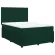 Pat box spring cu saltea, verde închis, 140x190 cm, catifea GartenMobel Dekor