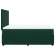 Pat box spring cu saltea, verde închis, 140x190 cm, catifea GartenMobel Dekor