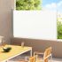 Copertină laterală retractabilă de terasă, crem, 100 x 300 cm GartenMobel Dekor