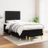 Pat box spring cu saltea, negru, 90x190 cm, textil GartenMobel Dekor