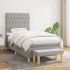 Pat continental, gri deschis, 180x200 cm, material textil GartenMobel Dekor