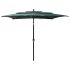 Umbrelă de soare 3 niveluri, stâlp aluminiu, antracit 2,5x2,5 m GartenMobel Dekor