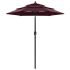 Umbrelă de soare 3 niveluri, stâlp de aluminiu, negru, 2 m GartenMobel Dekor