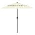 Umbrelă de soare 3 niveluri, stâlp de aluminiu, antracit, 2,5 m GartenMobel Dekor