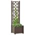Jardinieră de grădină cu spalier, cafeniu, 100 x 43 x 142 cm PP GartenMobel Dekor