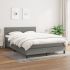 Pat continental cu saltea gri taupe 140x200 cm material textil GartenMobel Dekor