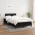 Pat box spring cu saltea, gri deschis, 120x200 cm, textil GartenMobel Dekor