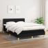 Pat box spring cu saltea, negru, 120x190 cm, catifea GartenMobel Dekor