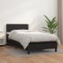 Pat box spring cu saltea, negru, 160x200 cm, piele ecologică GartenMobel Dekor