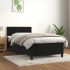 Pat box spring cu saltea, gri închis, 80x200 cm, catifea GartenMobel Dekor