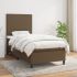 Pat box spring cu saltea, crem, 90x190 cm, textil GartenMobel Dekor
