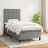 Pat box spring cu saltea, maro închis, 90x190 cm, textil GartenMobel Dekor