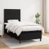 Pat box spring cu saltea, gri închis, 80x200 cm, textil GartenMobel Dekor