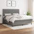 Pat continental, gri deschis, 180x200 cm, material textil GartenMobel Dekor