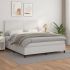 Pat box spring cu saltea, negru, 180x200 cm, piele ecologică GartenMobel Dekor